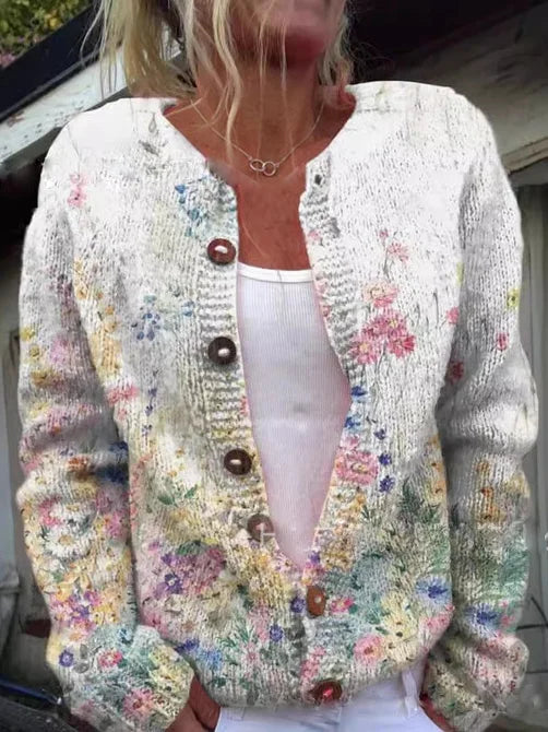 Irma™ | Cardigan with floral pattern