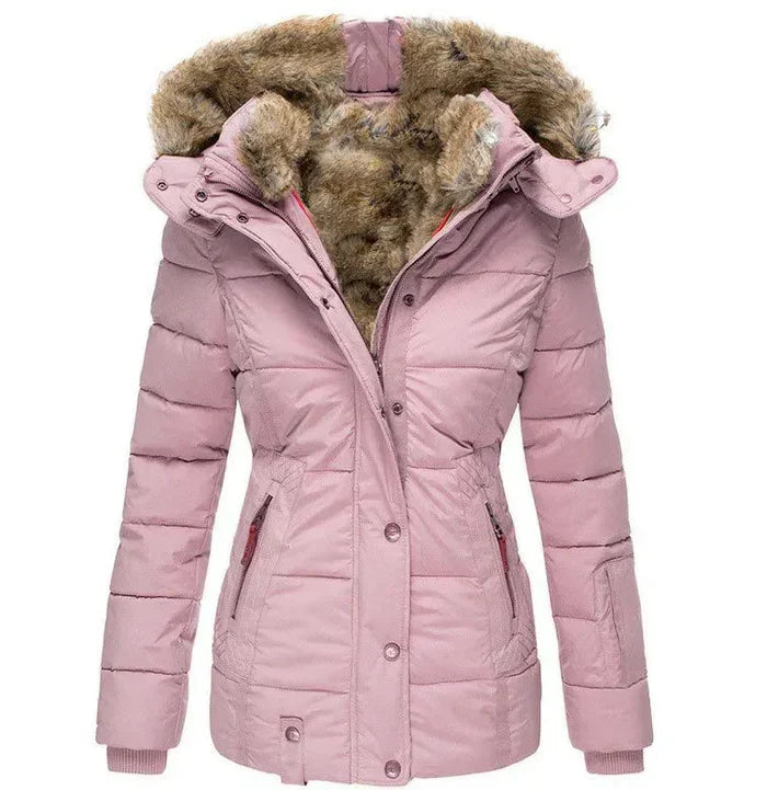 SARAH - WARM WINTER COAT WITH FUR LINING