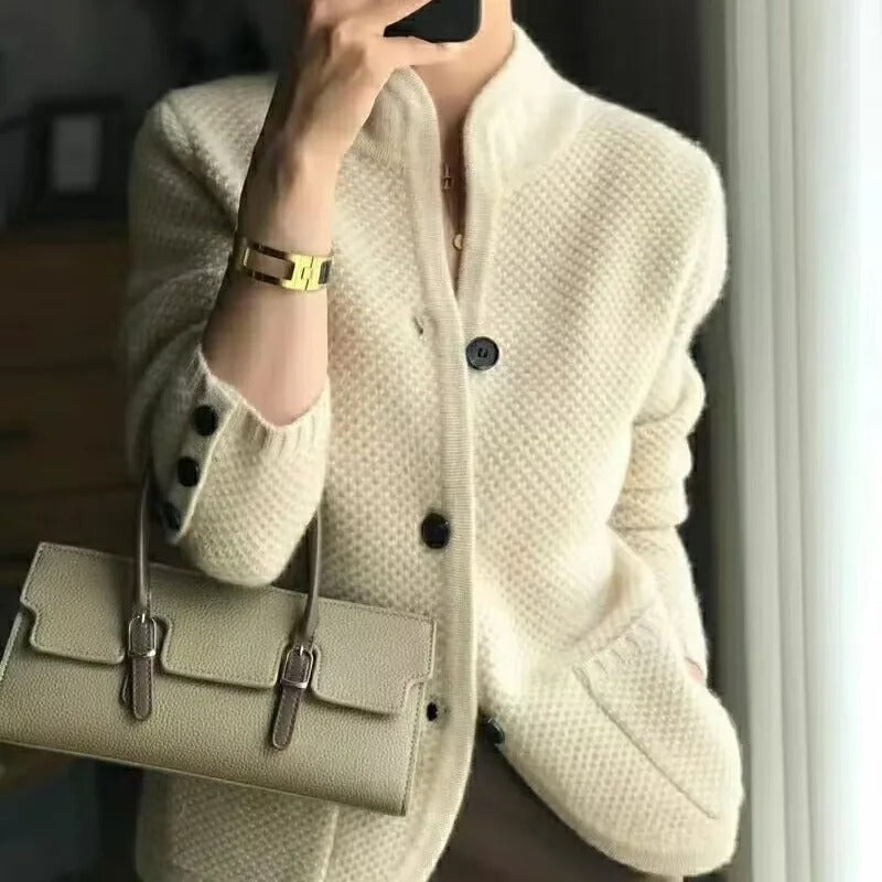Harper™ | Sophisticated Cashmere Cardigan