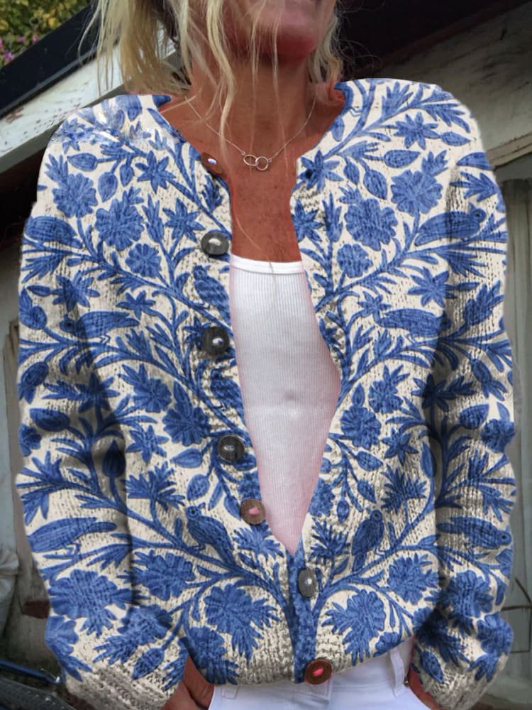 Irma™ | Cardigan with floral pattern