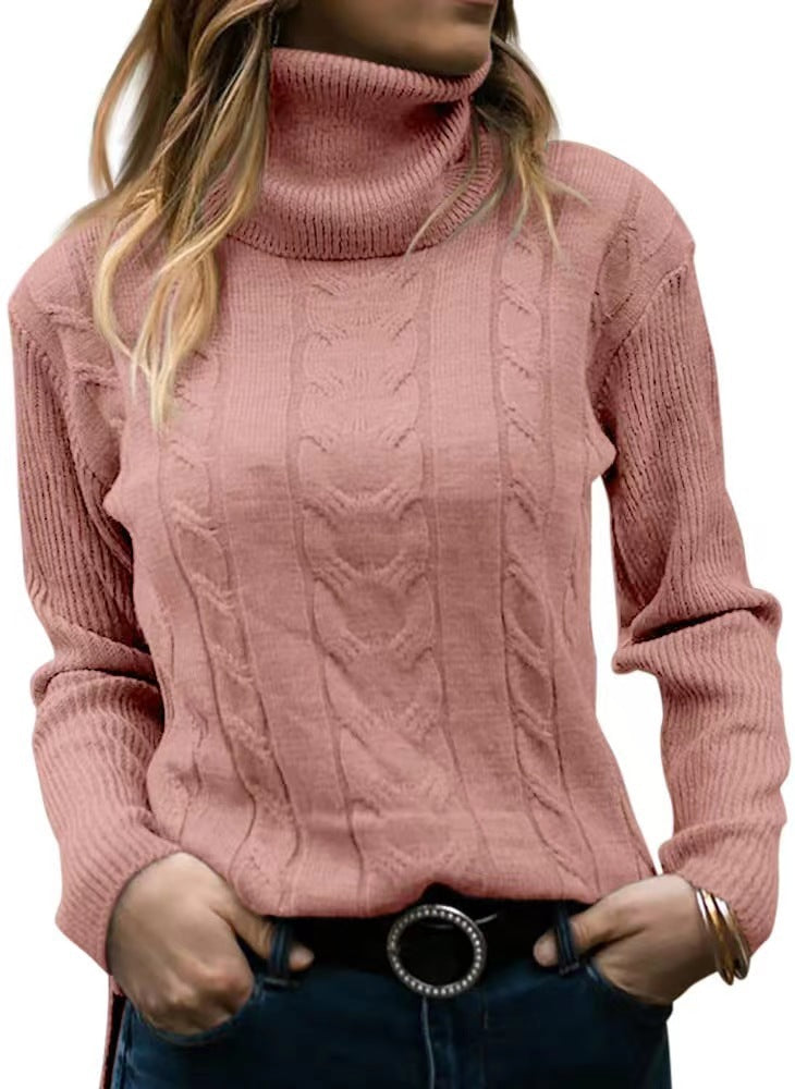 Odette™ Cable Knit Roll Neck Jumper