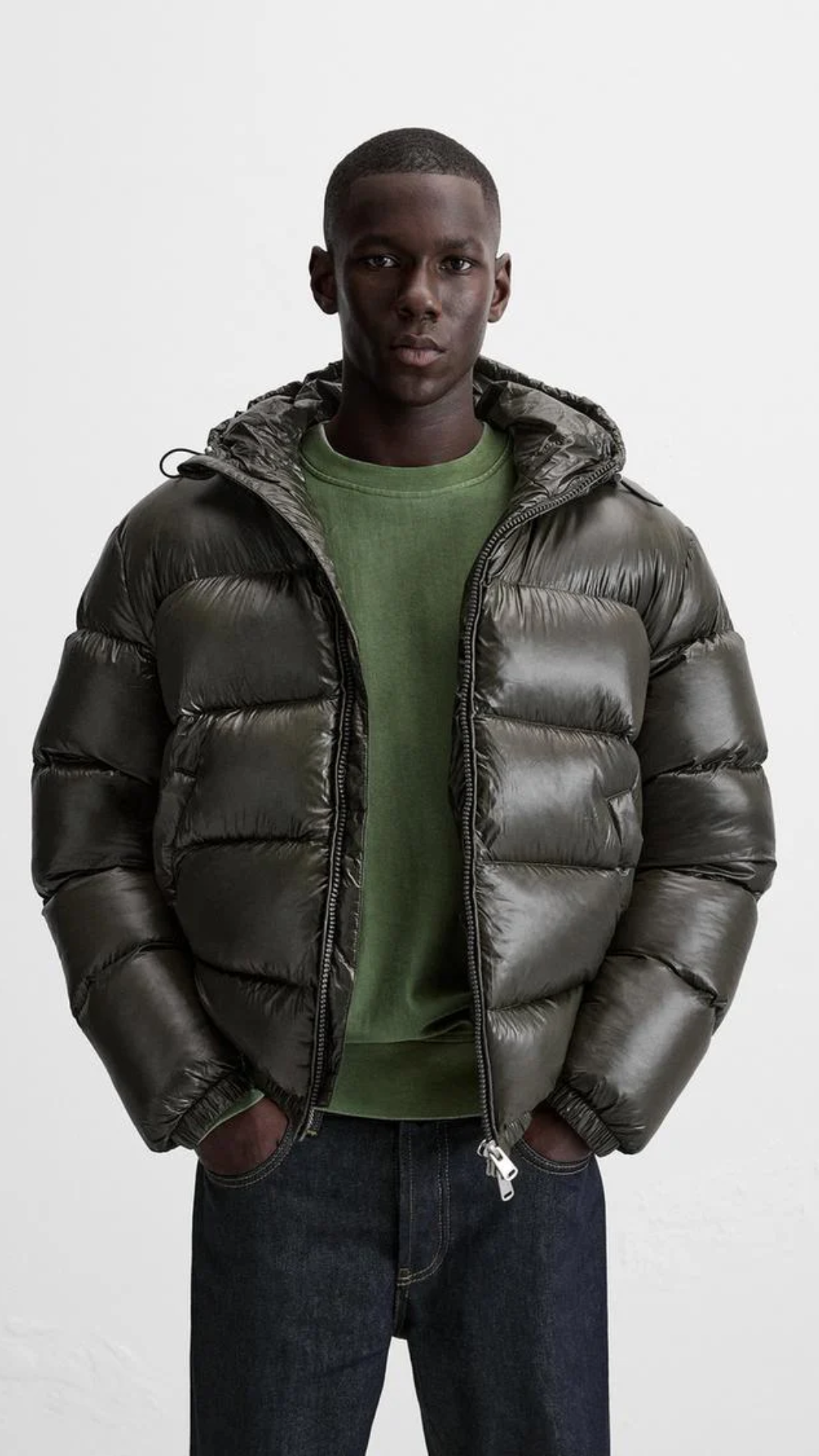 100% Feather Down Puffer Jacket
