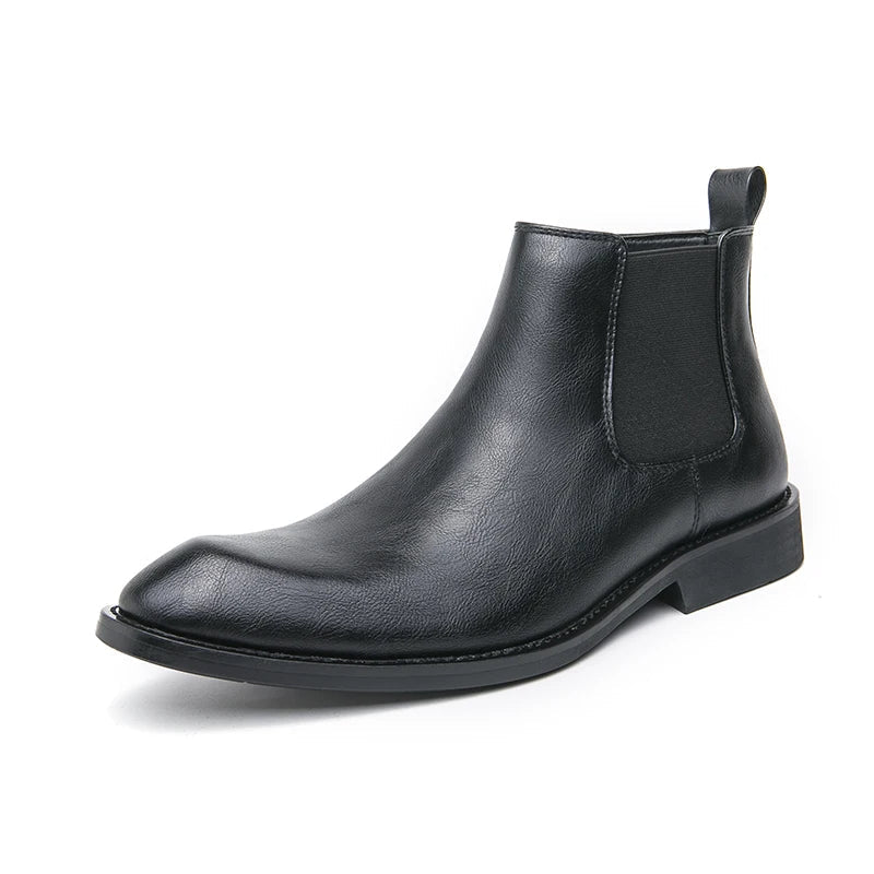 Edward | Zipped Leather Chelsea Boots