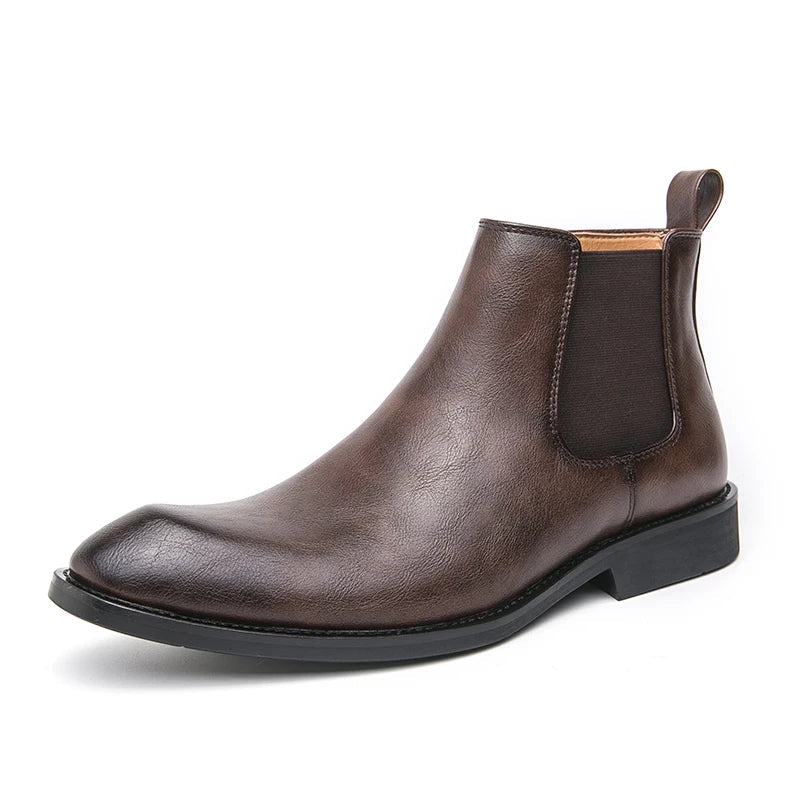 Edward | Zipped Leather Chelsea Boots