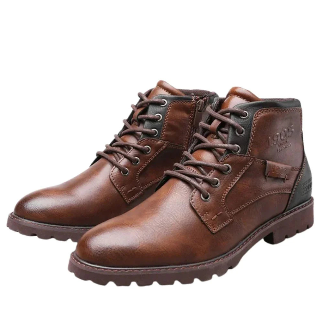 Parker | Men's Casual Leather Boots in British Style
