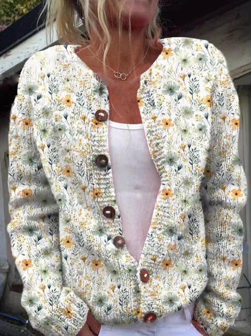 Irma™ | Cardigan with floral pattern