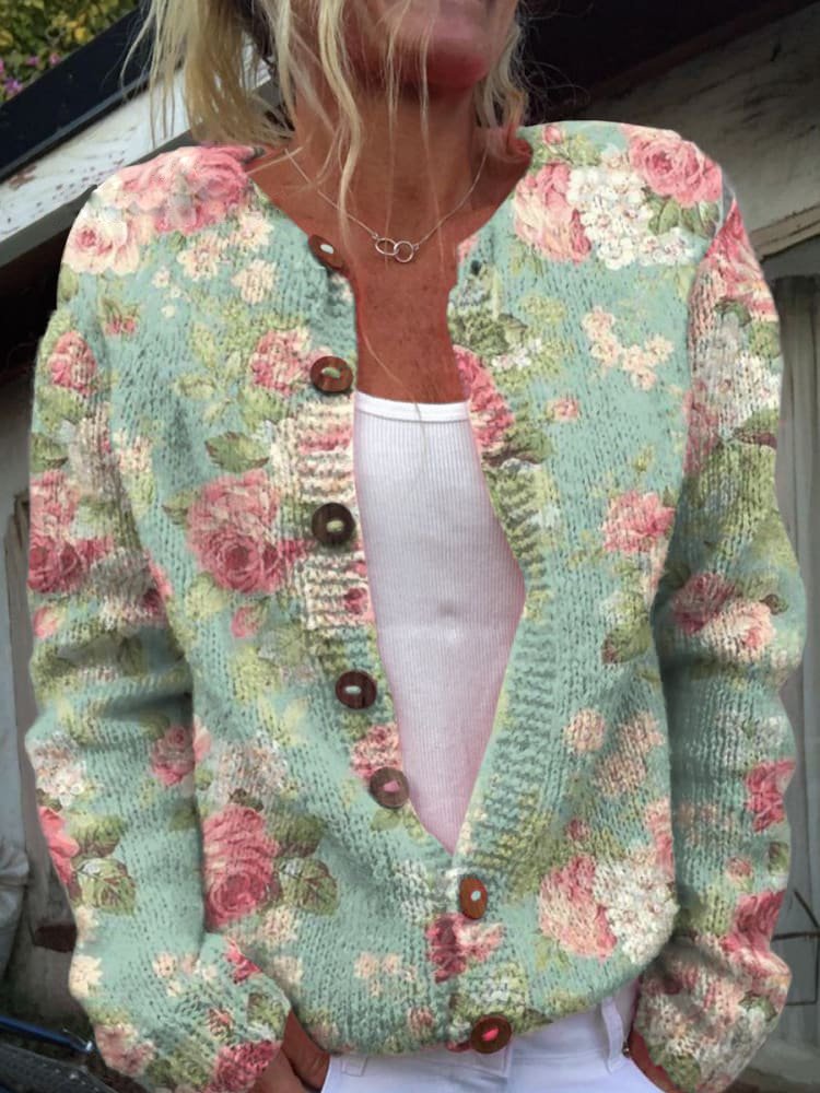 Irma™ | Cardigan with floral pattern
