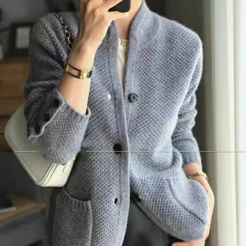 Harper™ | Sophisticated Cashmere Cardigan