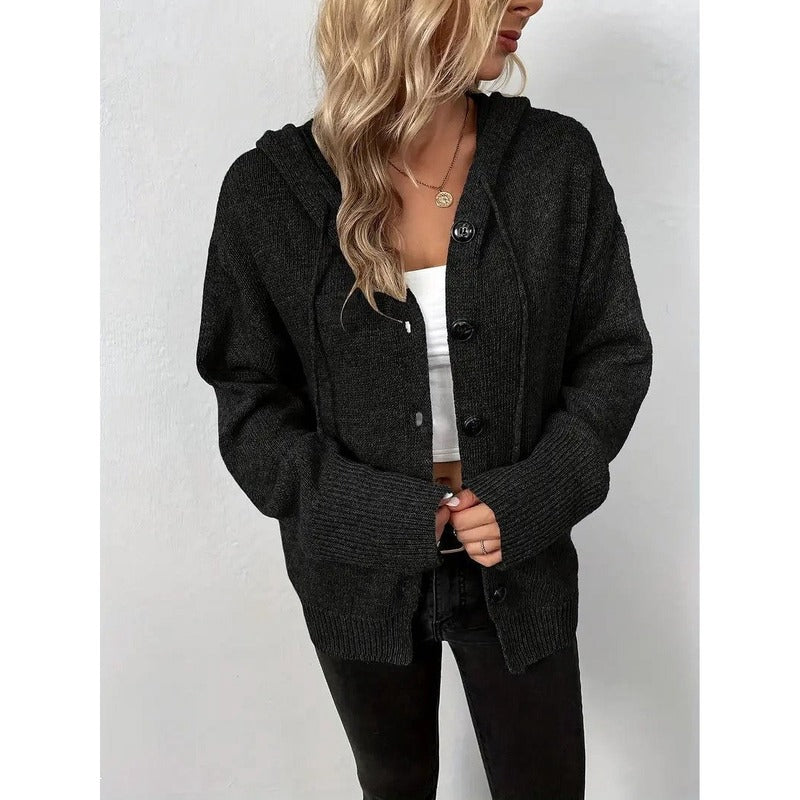 Helene™ | Fashionable hooded cardigan