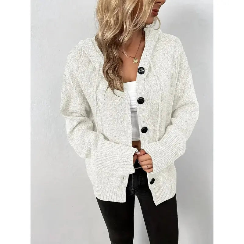 Helene™ | Fashionable hooded cardigan