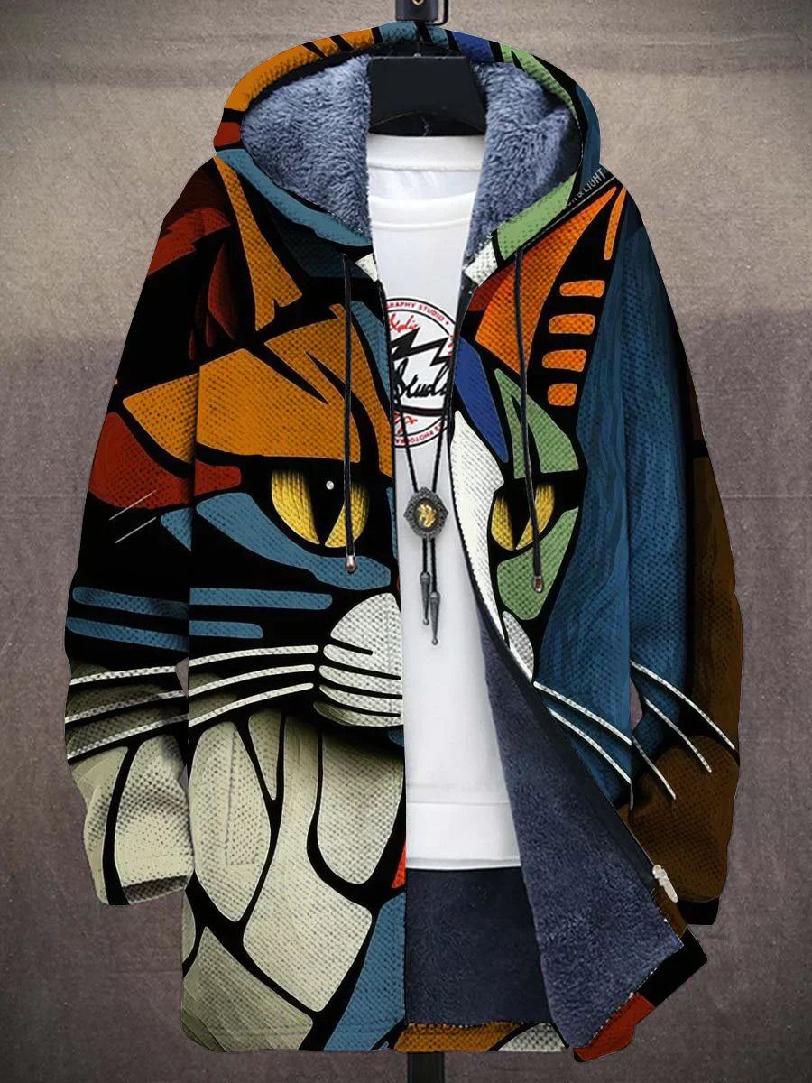 Anna - Coat with artistic print