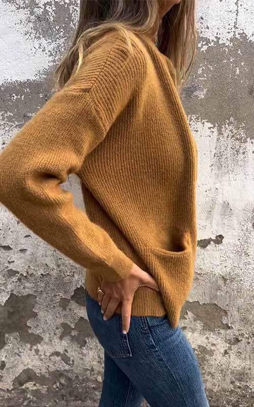 Odile™ | Knitted cotton zip jacket