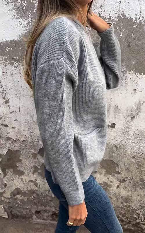 Odile™ | Knitted cotton zip jacket