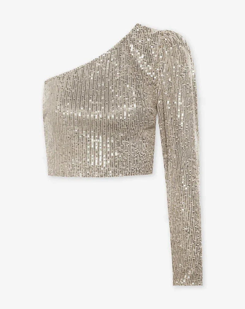 VORINASequin One - Shoulder TopWomen's Blouse